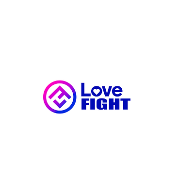 Love & Fight Initial logo branding graphic design logo