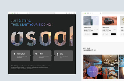 Osool UI Concepts prototype ui user experience user interface wireframe