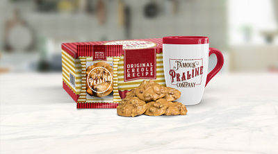 New Orleans Famous Praline Company Projects branding graphic design logo merchandise packaging design product design promotional materials website design