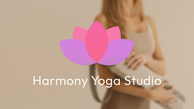 Harmony Yoga Studio - Body, Mind & Soul brand design brand identity branding design font graphic design instagram logo logo design mockup social social media post typeface video visual identity yoga yoga logo yoga studio