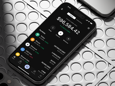 Crypto App app app design appui bitcoin crypto crypto app crypto wallet dark mode finance app fintech trade app ui uidesign uiux wallet wallet app