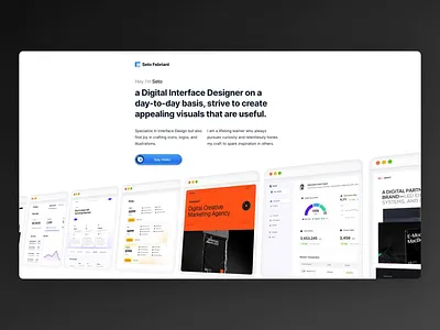 New Personal Portfolio personal portfolio personal site personal website portfolio portfolio site portfolio website ui web design web portfolio website