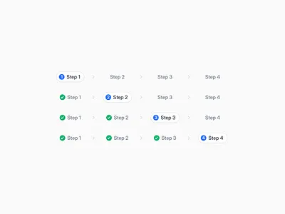 Minimal Stepper component app design dashboard progress progress bar stepper ui uidesign ux