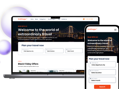 TrekHopes: Embark on journeys reimagined, where every step is a branding mobileapp ui uiux ux webdesign website