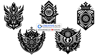 Vector Crests for Logo Design branding crests design free crests free vectors graphic design illustration logo logo design vector vector crests vector emblems