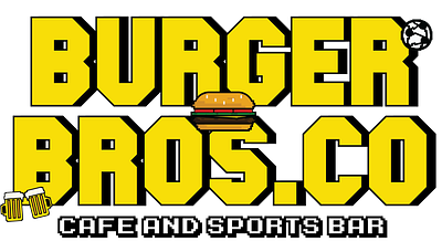 Burger Bros.co Logo branding burger design graphic design illustration logo typography