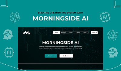 Morningside AI ai design mockups prototyping ui web design website wireframing