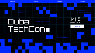 IT conference design graphic design it it conference site ui ux webdesign website