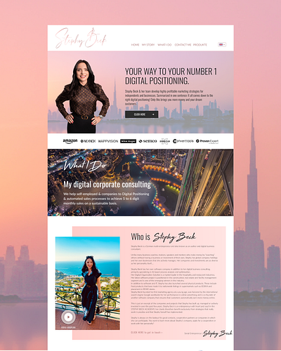 Site for biseness women from Dubai site web design