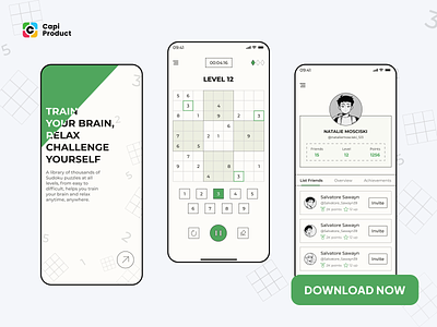 Sudoku App Design Concept capi concept figma game sudoku ui