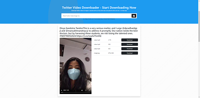Twitter Video Downloader downloader online tool twitter ui x