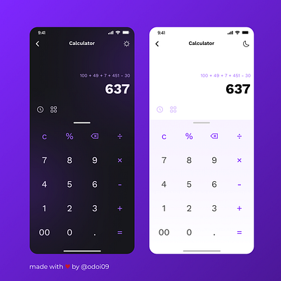 Calculator #004 graphic design ui