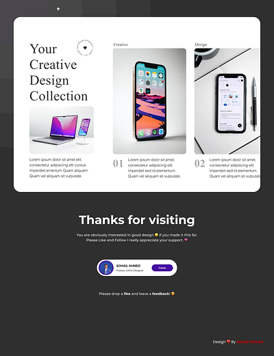 Design Collection Website figma ui ux web design