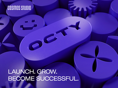 OCTY 3d animation branding graphic design logo motion graphics octy top ui web webdesign