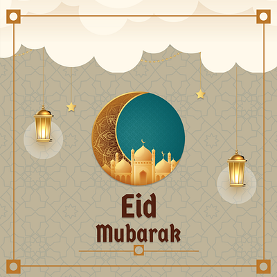 Eid Mubarak post eid graphic design made by me new poster social media post