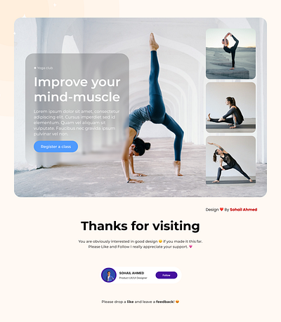 Exercise Website Design figma ui ux web design