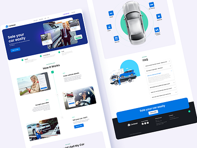 Sell Car Landing Page car sell design figma ui ux