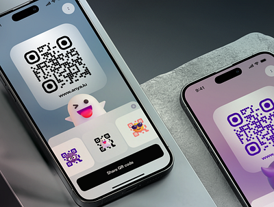 MEM UI kit | Sharing app application ios messenger mobile product qr sharing ui ui kit ux