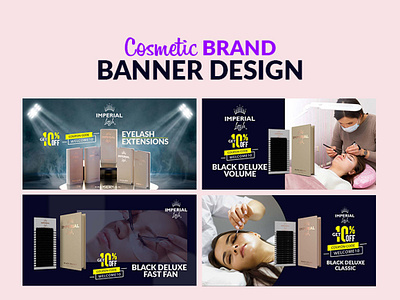 Cosmetic Brand Web Banner Design adobe photoshop banner banner ad cosmetic banner cosmetics graphic design image editing product ads product presentation web banner