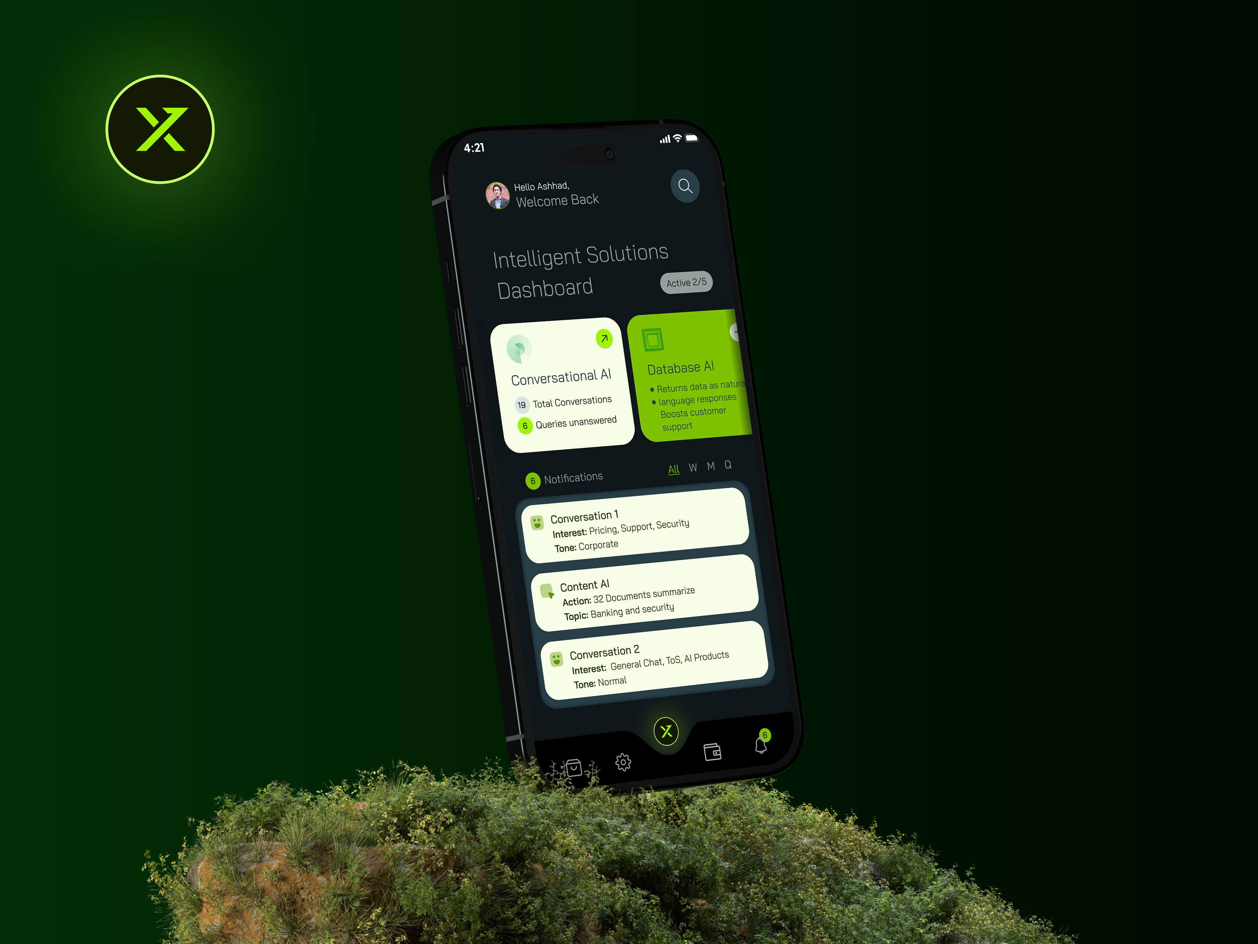 Fintech AI Mobile app UX and UI ai ai app app chatgpt dashboard design figma fintech fintech mobile app freebie illustration lofi mobile app neat prototype saas ui userflow ux wireframe
