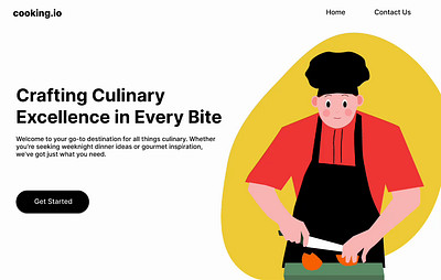 Cooking Website - Homepage