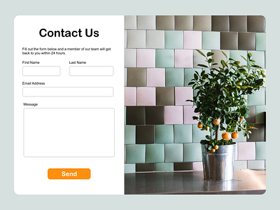 Daily UI 028: Contact Us daily ui ui