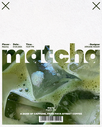[GRAPHiK DESiGN] Poster - Matcha branding coffee design graphic design illustration poster procreate procreatepocket