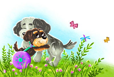 JASPER'S SPECIAL FRIEND | Children book book children childrenbook dog drawing illustration illustrationbook illustrator kids photoshop procreate