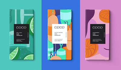 Coco Chocolatier Packaging chocolate illustration packaging pattern