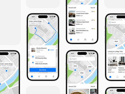 Navigation & Listings - Lookscout Design System android clean design ios layout lookscout mobile responsive ui user interface ux