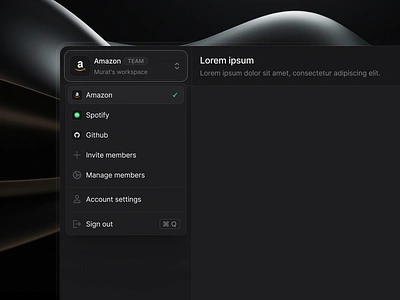 Organization switcher 🤝 @TunnelHQ dark mode login logo organization switcher switcher