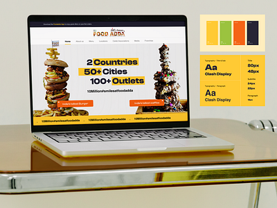 Foodadda - Website Design branding food foodadda graphic design logo ui website website design website development