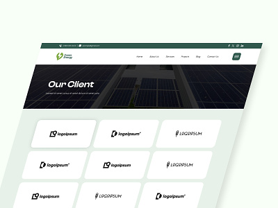 Solar Website Client Page client page design graphic design landing page solar solar power ui ui design ui ux web design webpage website website page