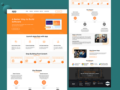 IT / Software Development UI homepage it ui it website landing page software development website ui ui ui ux web design web template website design