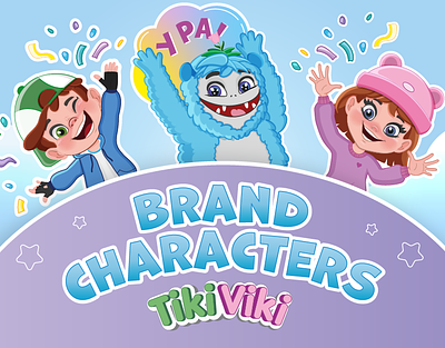 Brand characters animation branding graphic design illustration vector