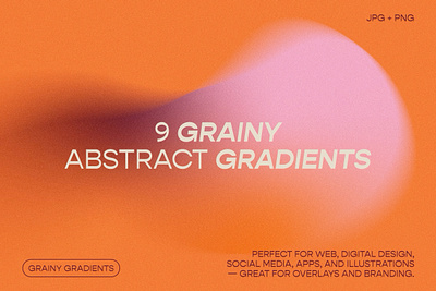Grainy Gradients Set abstract beige gradient grain orange pink set texture