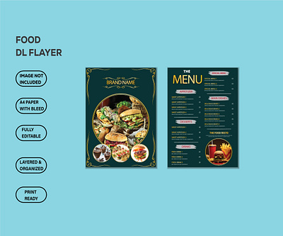 Resturant Menu Design advertising branding graphic design menu template