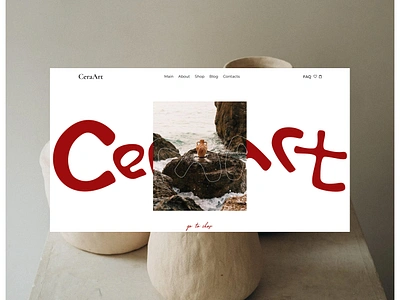 Website for Ceramic Store ceramics design figma shop site store ui ux website