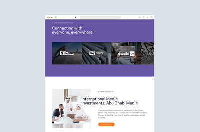 IMI Landing Page Concept branding designsystems uiux design