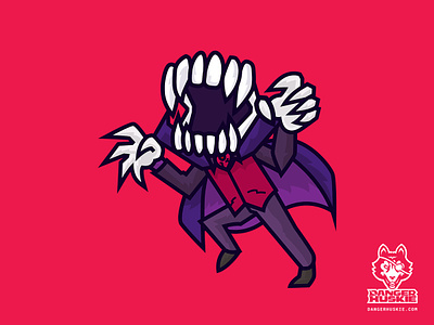 Vampire Fangs cape claws dracula fangs halloween horror illustration illustrator purple scary teeth vampire vector