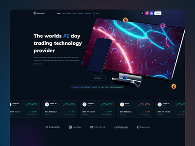 Trading Technology Website ui