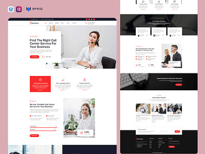 TelConnect – Call Center & Telemarketing Elementor Template call center sevices call center webpage call center website call center website design call center website template elementor template landing page design telemarketing website template web design