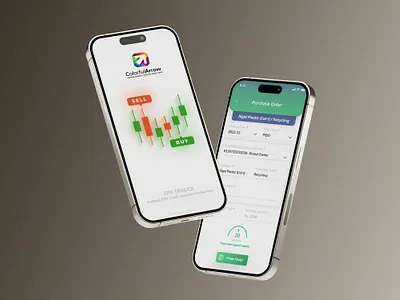 Trading Application graphic design logo ui