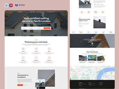 Roofora – Roofing Services Elementor Template elementor template roofing roofing landing page roofing template roofing web design roofing website roofing website template roofing website theme web design