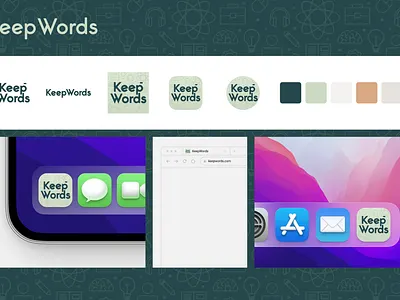 KeepWords android app branding ios