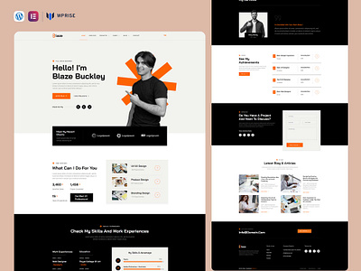 Blaze – Creative Portfolio & Agency Elementor Template elementor template personal portfolio personal portfolio landing page personal portfolio template personal portfolio theme personal portfolio web design personal portfolio website web design