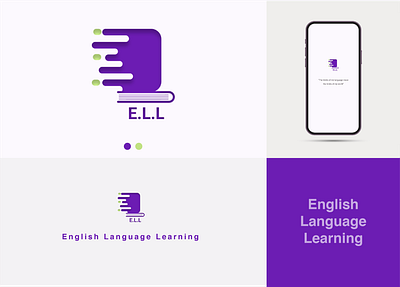 E.L.L app art branding design graphic design icon illustration illustrator logo mobile typography ui ux vector