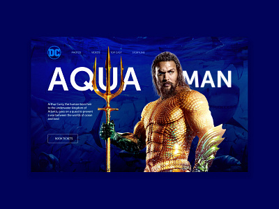 Design concept Aqua man webdesign ui ux design