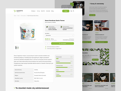 Kafejeto - Coffee Roastery clean coffee coffeshop natural roastery ui ux web webstore