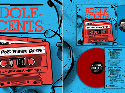 ADOLESCENTS - THE ROB RITTER TAPES layout punk record the adolescents